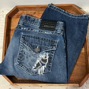 AFFLICATION BUCKLE Cooper Relaxed Boot Jeans Mens 36 x 31